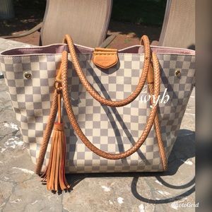 Authentic Louis Vuitton Propriano Damier Azur Bag
